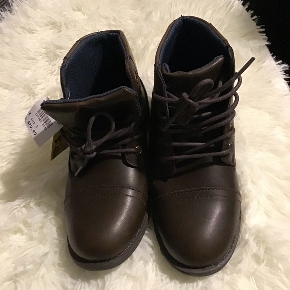 Smart Fit, Boys Brown Boots Size 1 NWT - Picture 5 of 11